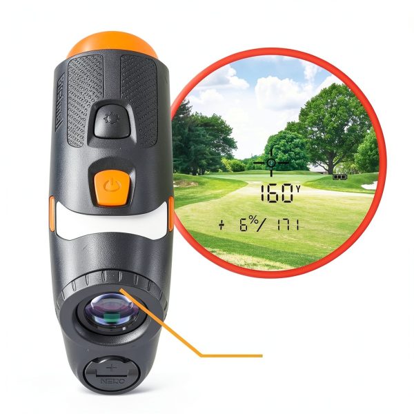 Bushnell Golf Rangefinder Orange V6 Shift 6X with Slope-6
