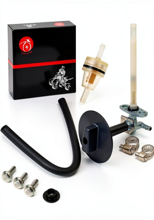 MOTO1988 Fuel Petcock Kit Metal 0.75in Dual Port-4