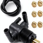 LIYYOO 3-Way Fuel Shutoff Valve Petcock Brass-0