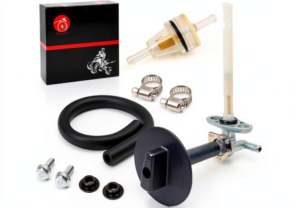 MOTO1988 Fuel Petcock Kit Metal 0.75in Dual Port-3