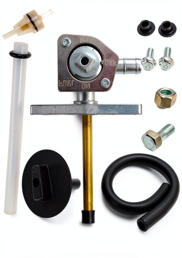 MOTO1988 Fuel Petcock Kit Metal 0.75in Dual Port-2