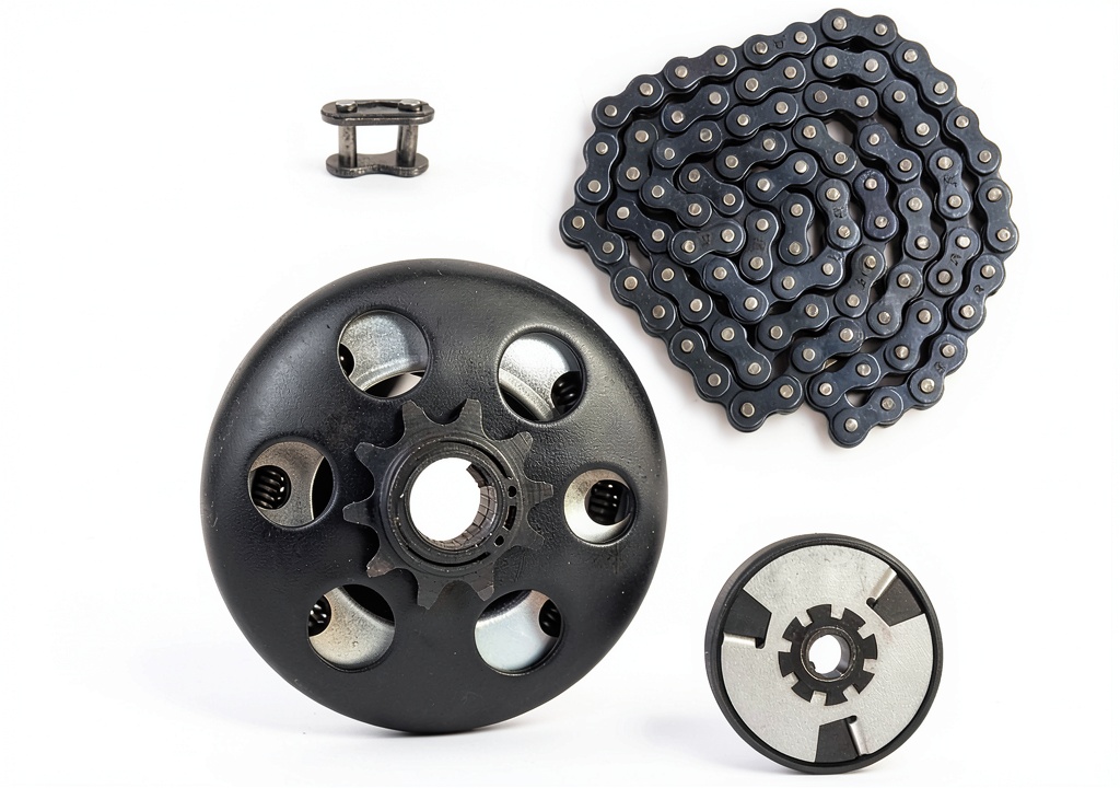TIOIT centrifugal clutch installed on a go‑kart drivetrain