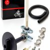 MOTO1988 Fuel Petcock Kit Metal 0.75in Dual Port-1