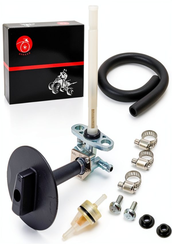 MOTO1988 Fuel Petcock Kit Metal 0.75in Dual Port-1