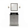 24" Addington Vanity Jeffrey Alexander Top Black Granite-1