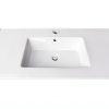 Kingston Brass 37‑inch white ceramic vanity sink top 1‑Hole-0