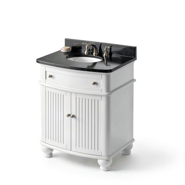 Jeffrey Alexander 30in White Vanity Top Granite Countertop-0