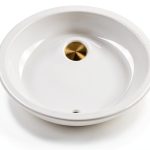 Nantucket Sinks 13x10 Undermount Ceramic Sink in Warm Bisque Cream-0