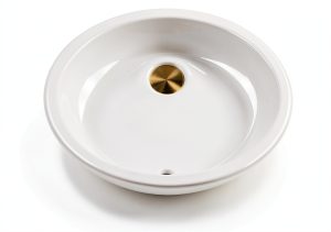 Nantucket Sinks 13x10 Undermount Ceramic Sink in Warm Bisque Cream-0
