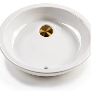 Nantucket Sinks 13x10 Undermount Ceramic Sink in Warm Bisque Cream-0