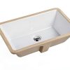 20 Inch Rectangle Undermount Sink KINGSMAN White-1