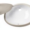 Nantucket Sinks 13x10 Undermount Ceramic Sink in Warm Bisque Cream-5