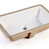 20 Inch Rectangle Undermount Sink KINGSMAN White-0