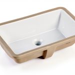20 Inch Rectangle Undermount Sink KINGSMAN White-0