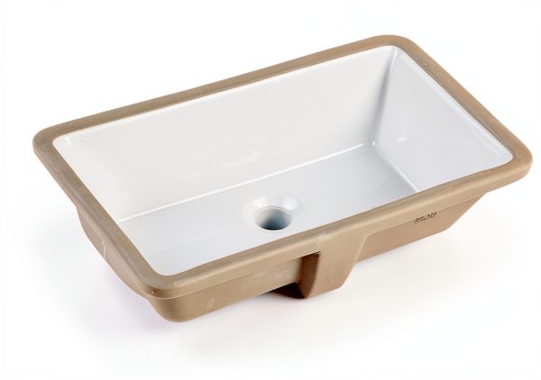 20 Inch Rectangle Undermount Sink KINGSMAN White-0