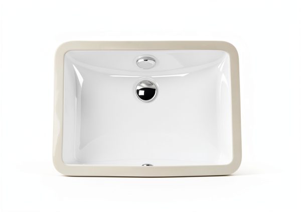 Undermount Bathroom Sink Highpoint White 18x12 Porcelain Enamel-1