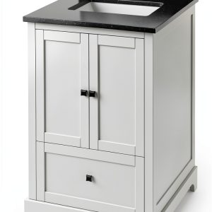 24" Addington Vanity Jeffrey Alexander Top Black Granite-0