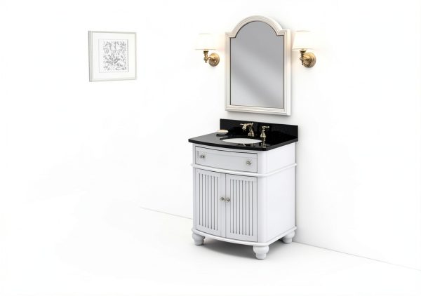 Jeffrey Alexander 30in White Vanity Top Granite Countertop-6