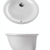Nantucket Sinks 13x10 Undermount Ceramic Sink in Warm Bisque Cream-1