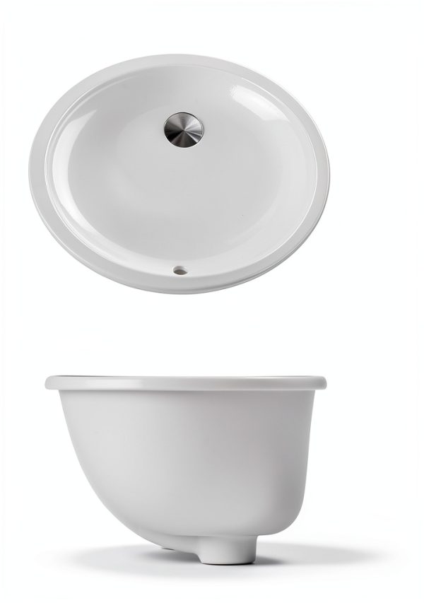 Nantucket Sinks 13x10 Undermount Ceramic Sink in Warm Bisque Cream-1