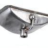 Metal Bathroom Sink 20" Hand Hammered Polished Undermount Highpoint-5
