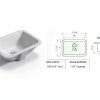 Nantucket Sinks UM-159-W 17" White Bathroom Sink 15x9 Undermount-6