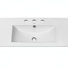 Ceramic Vanity Top 48 inch in Swiss Madison White In with 3 Faucet-2