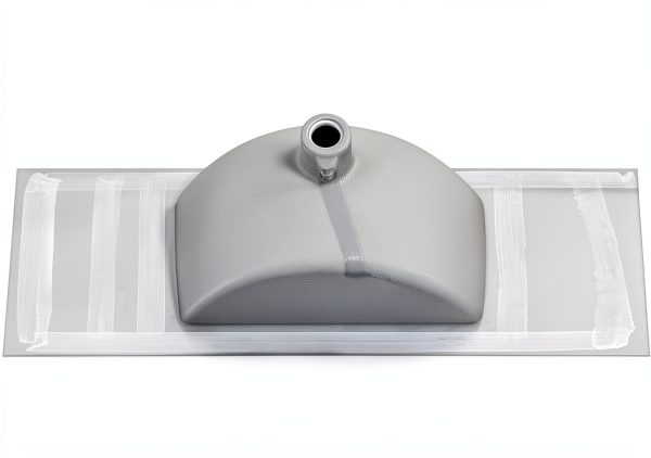 Ceramic Vanity Top 48 inch in Swiss Madison White In with 3 Faucet-3