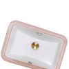 Nantucket Sinks UM-159-W 17" White Bathroom Sink 15x9 Undermount-3