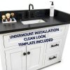 Nantucket Sinks UM-159-W 17" White Bathroom Sink 15x9 Undermount-1