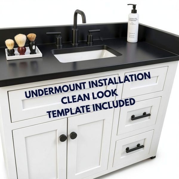 Nantucket Sinks UM-159-W 17" White Bathroom Sink 15x9 Undermount-1