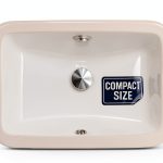 Nantucket Sinks UM-159-W 17" White Bathroom Sink 15x9 Undermount-0