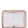 Nantucket Sinks UM-159-W 17" White Bathroom Sink 15x9 Undermount-5